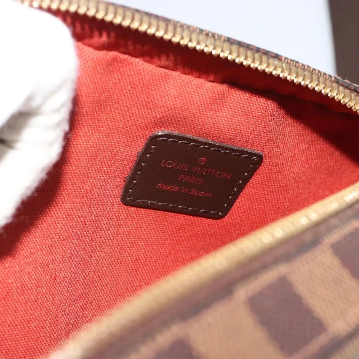 Louis Vuitton Geronimos Waist Damier Brown Canvas Shoulder Bag Bag (Pre-Owned)