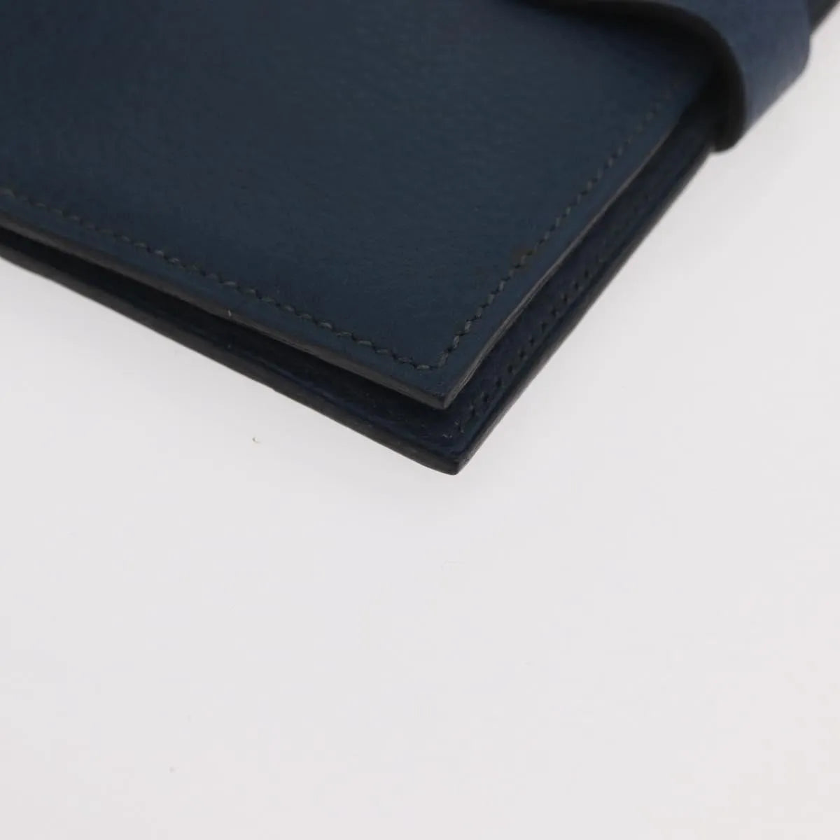 Hermes Agenda Cover Epsom Navy Leather Clutche & Pouche Bag (Pre-Owned)