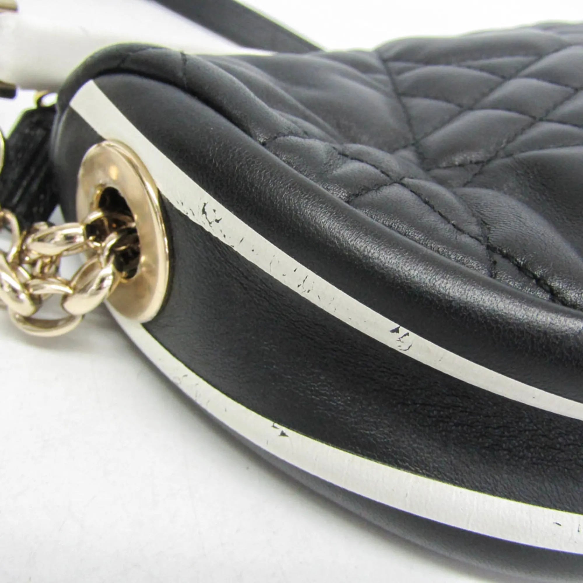 Christian Dior Vibe Hobo Cannage Quilt Lambskin Black Leather Handbag (Pre-Owned)