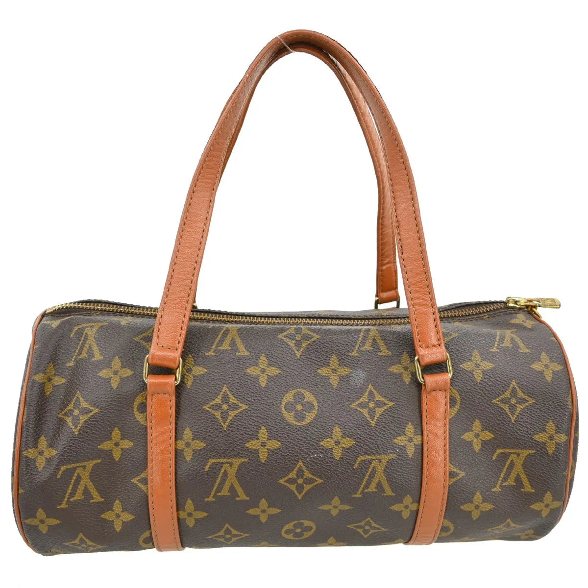 Louis Vuitton Papillon Monogram Canvas Brown Canvas Handbag (Pre-Owned)
