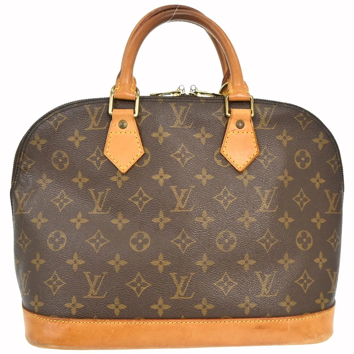 Louis Vuitton Alma Monogram Canvas Brown Canvas Handbag (Pre-Owned)