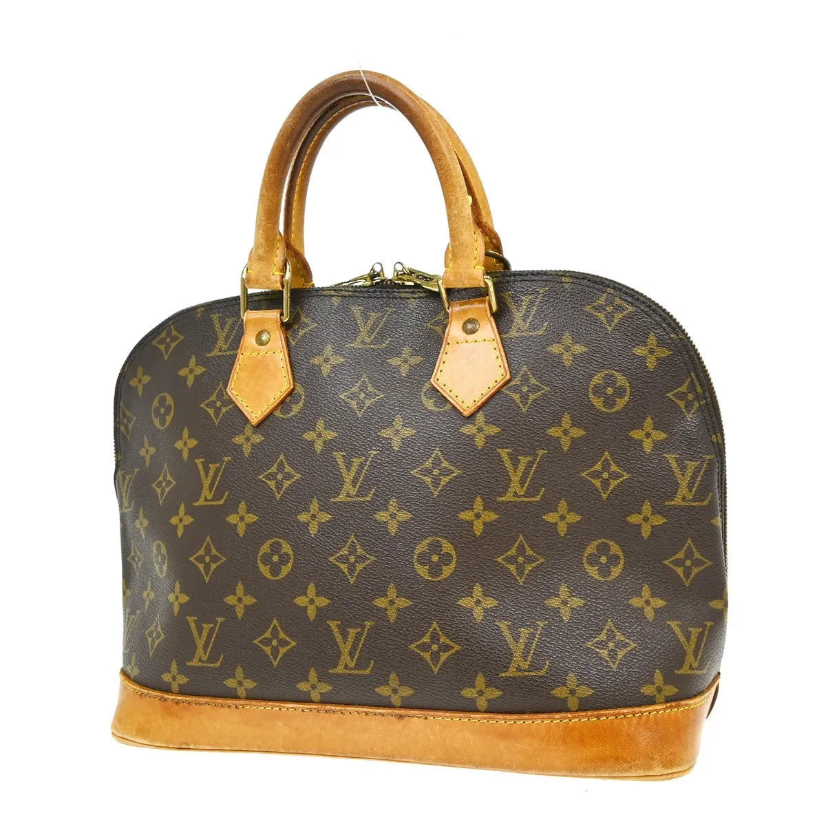 Louis Vuitton Alma Monogram Canvas Brown Canvas Handbag (Pre-Owned)