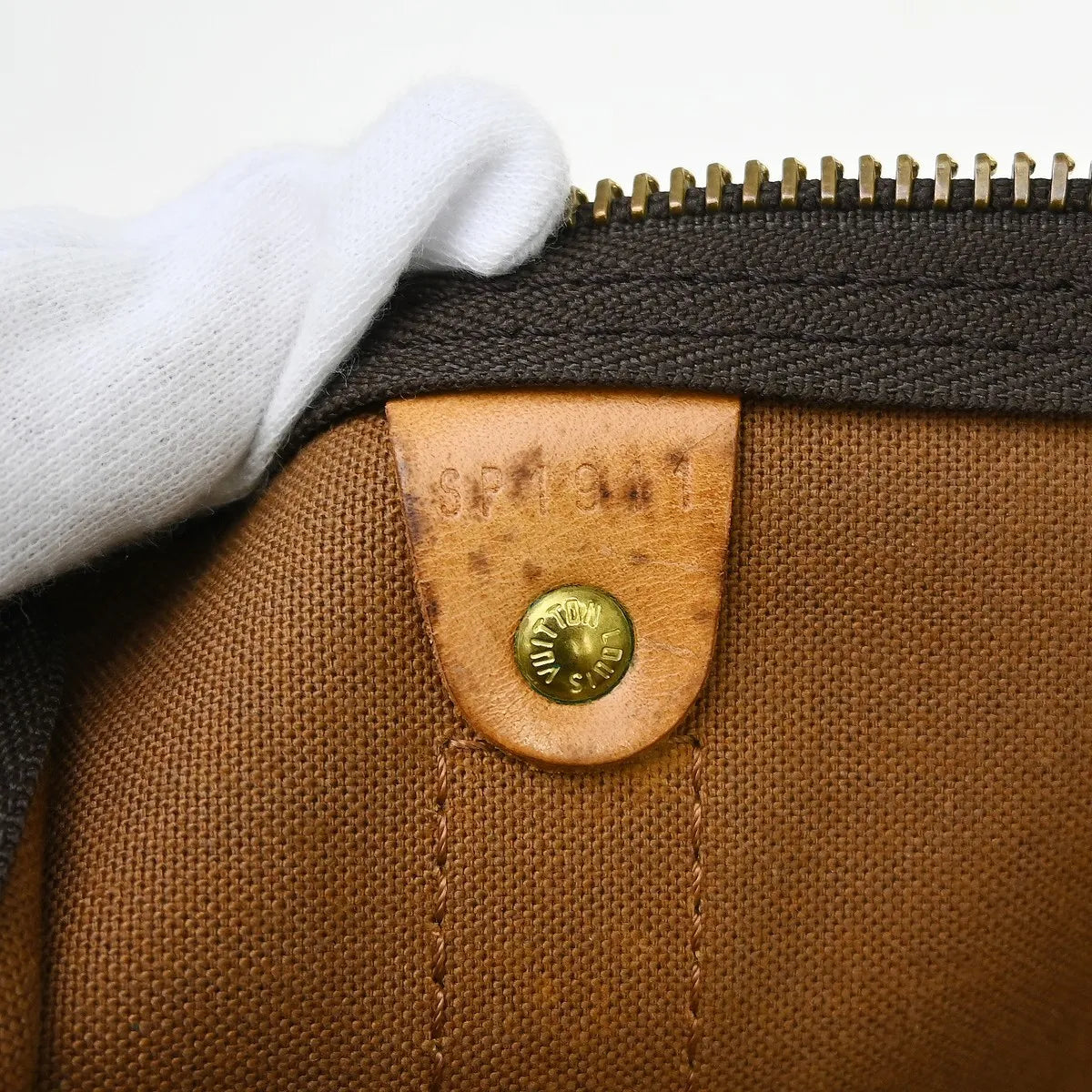 Louis Vuitton Keepall Bandouliere Monogram Canvas Brown Canvas Travel Bag Bag (Pre-Owned)