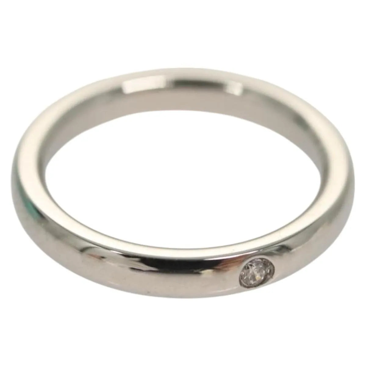 Tiffany & Co. Elsa Peretti Band Platinum Silver Platinum Ring Jewelry (Pre-Owned)