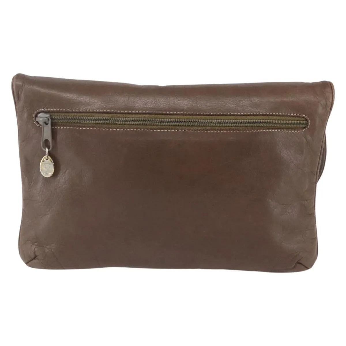 Celine Vintage Leather Brown Leather Shoulder Bag Bag (Pre-Owned)