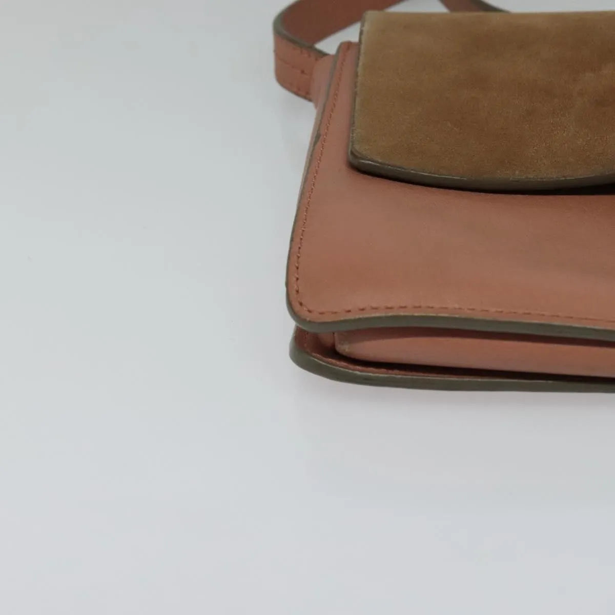 Chloe Faye Shoulder Bag Leather And Suede Pink Leather Shoulder Bag Bag (Pre-Owned)