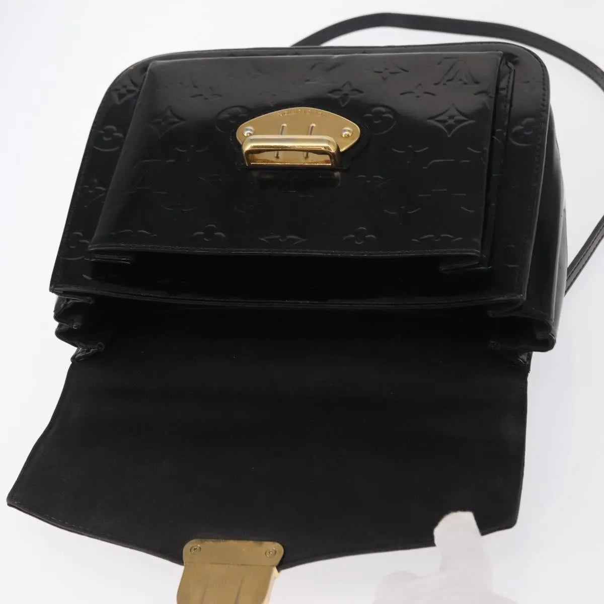 Louis Vuitton Mirada Monogram Vernis Black Patent_Leather Handbag (Pre-Owned)