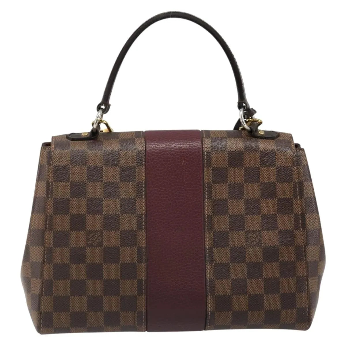 Louis Vuitton Bond Street Damier With Leather Brown Canvas Handbag (Pre-Owned)