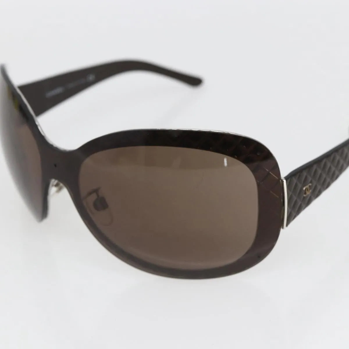 Chanel Logo Cc Sunglasses Plastic Brown Plastic Sunglasse Accessory (Pre-Owned)
