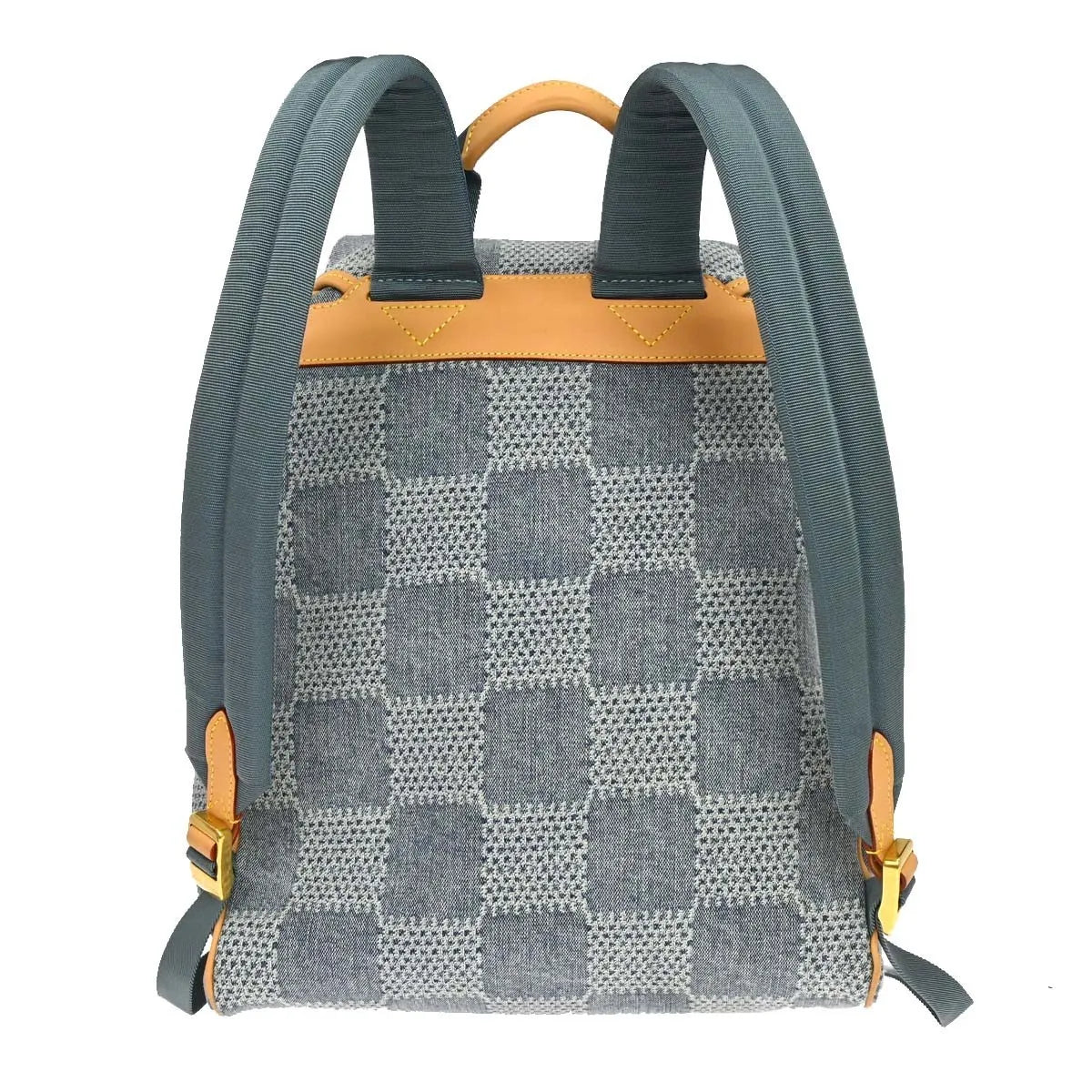 Louis Vuitton Montsouris Denim Blue Denim_Jeans Backpack Bag (Pre-Owned)