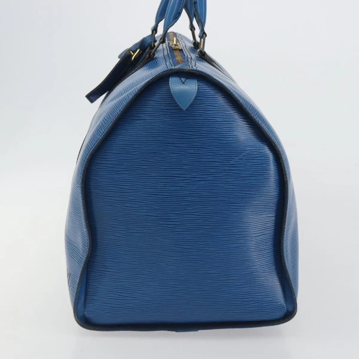Louis Vuitton Keepall Epi Blue Leather Travel Bag Bag (Pre-Owned)