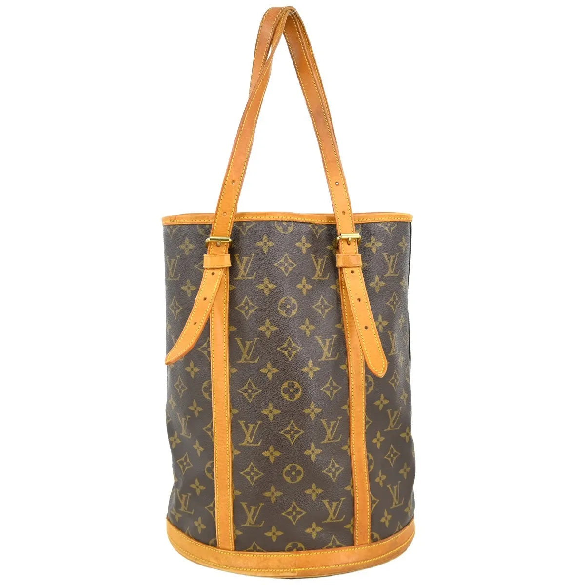 Louis Vuitton Bucket Monogram Canvas Brown Canvas Tote Bag Bag (Pre-Owned)