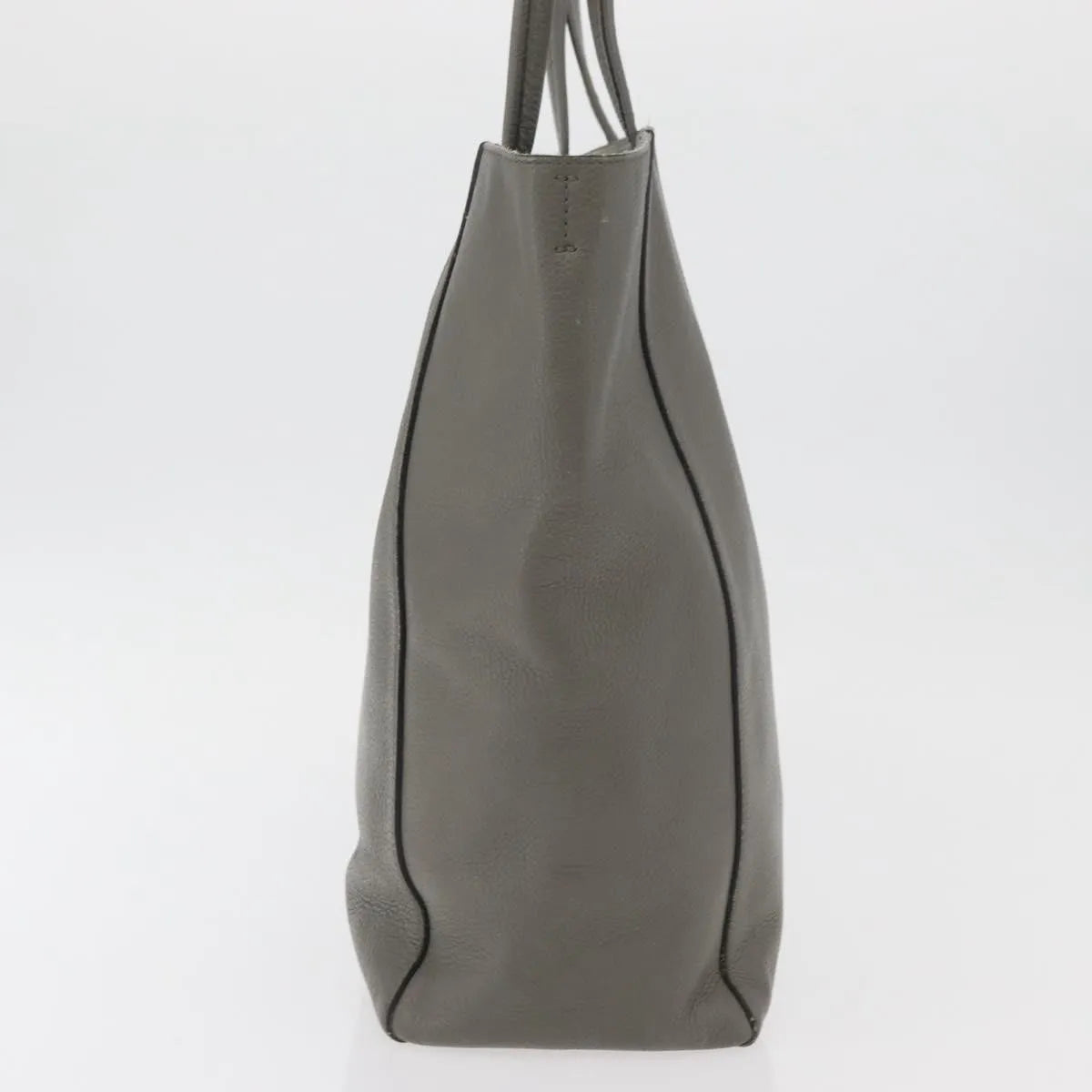 Celine Phantom Cabas Tote Leather Gray Leather Tote Bag Bag (Pre-Owned)