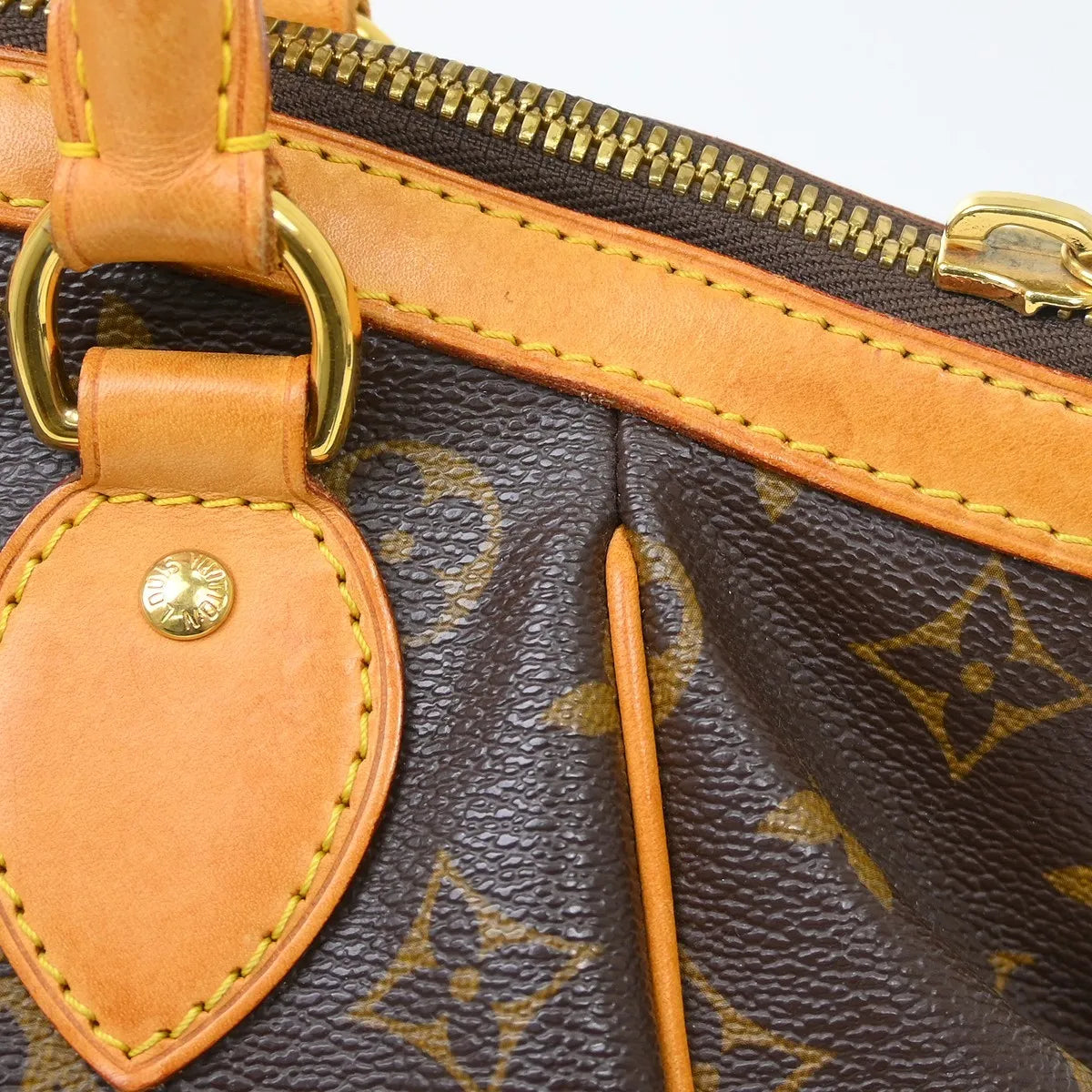 Louis Vuitton Tivoli Handbag Monogram Canvas Brown Canvas Handbag (Pre-Owned)