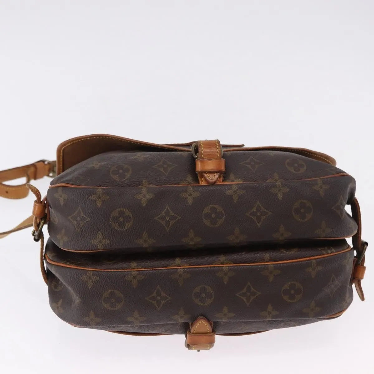 Louis Vuitton Saumur Canvas Brown Canvas Shoulder Bag Bag (Pre-Owned)
