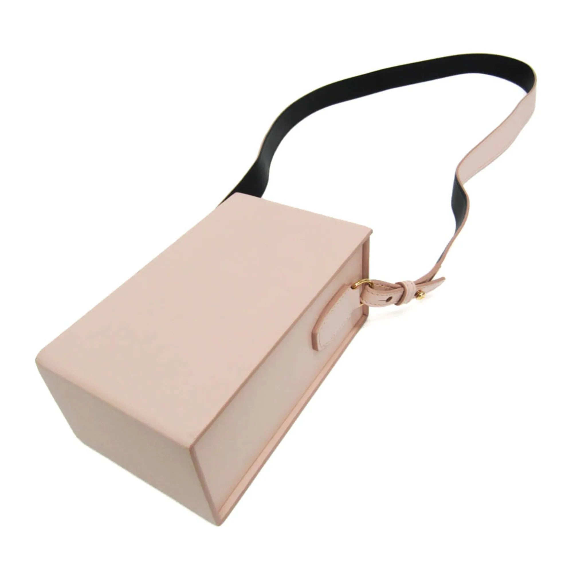 Fendi Logo Vertical Box Leather Pink Leather Shoulder Bag Bag (Pre-Owned)
