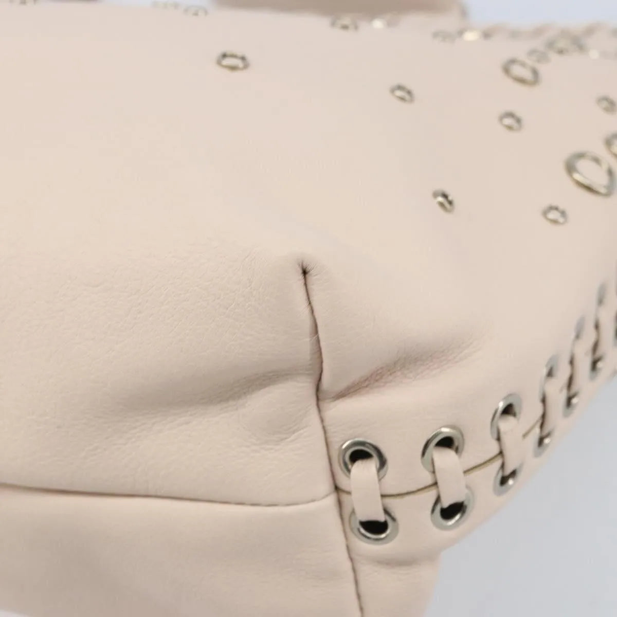 Salvatore Ferragamo Gancini Leather Pink Leather Handbag (Pre-Owned)