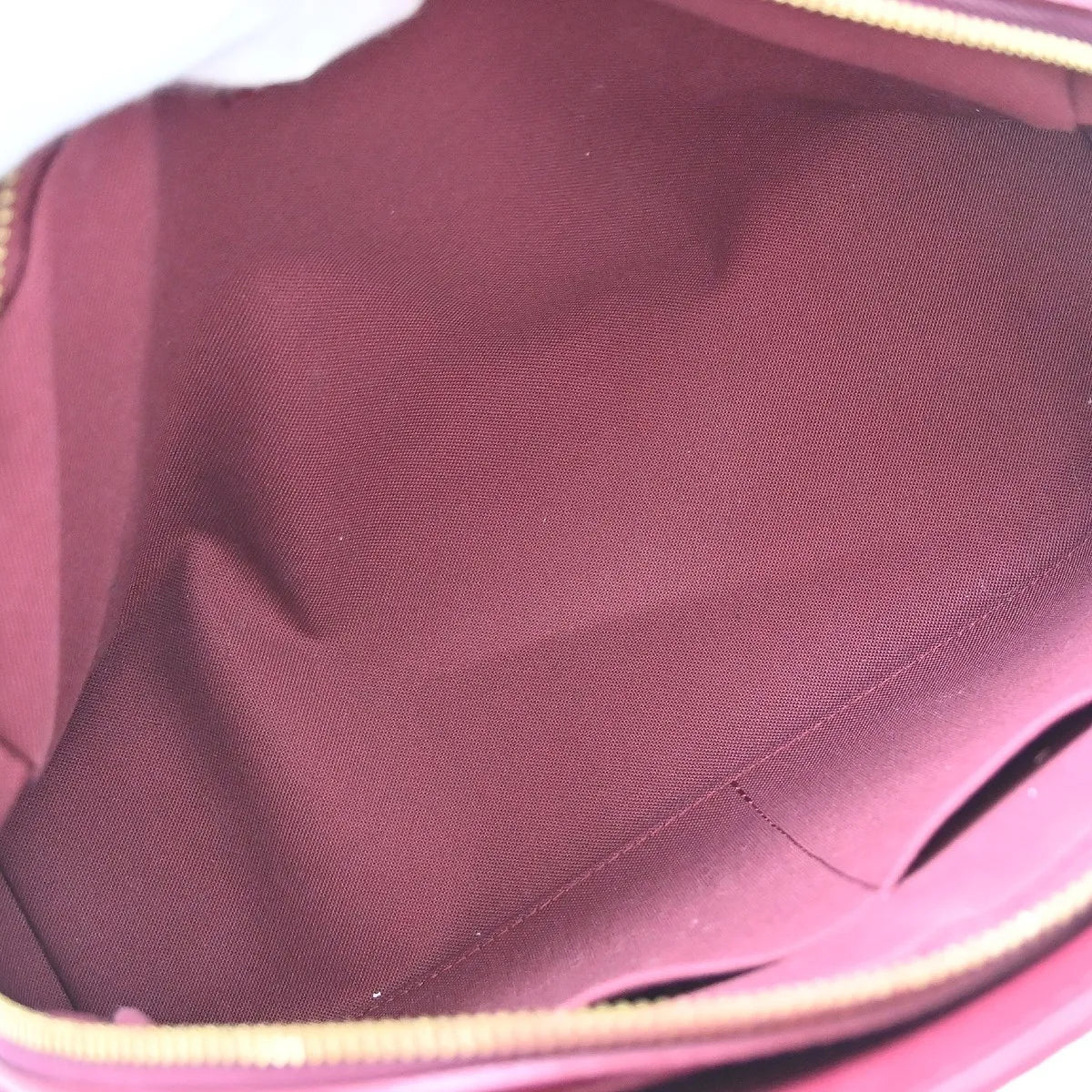 Louis Vuitton Vosges Whipstitch Monogram Empreinte Leather Burgundy Leather Handbag (Pre-Owned)