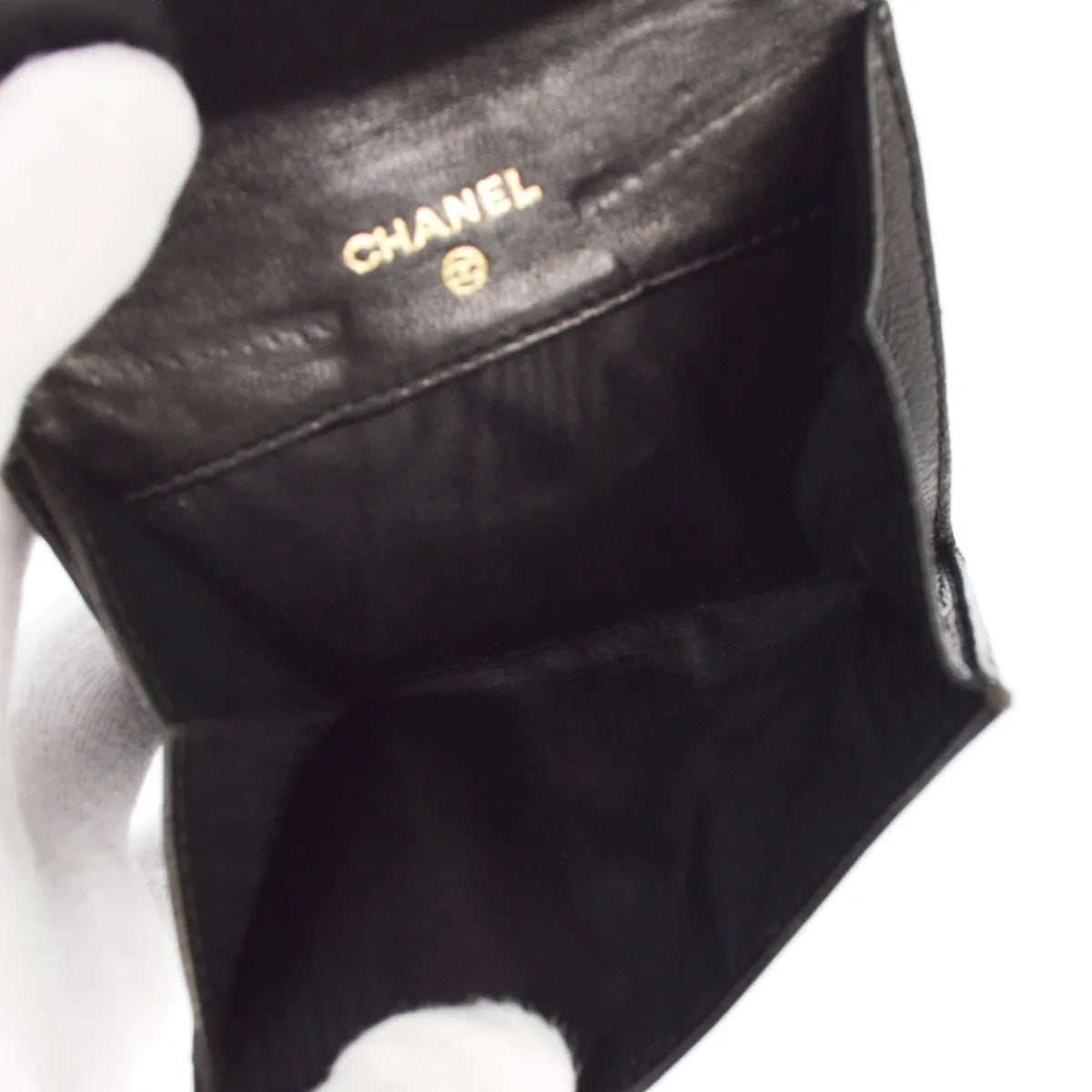 Chanel Timeless Cc Bifold Wallet Caviar Black Calfskin Wallets Accessory (Pre-Owned)