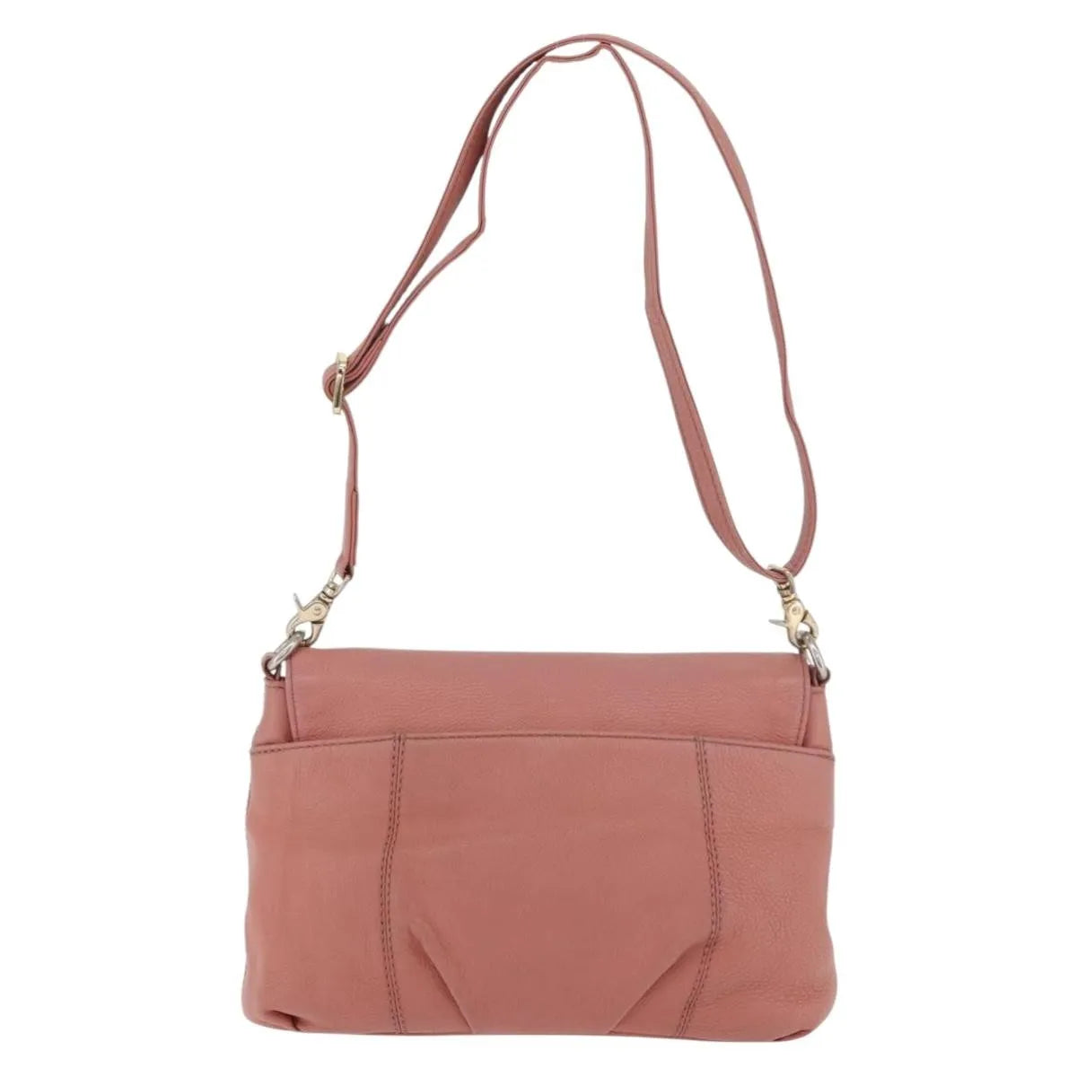 Burberry Blue Label Nylon Pink Leather Shoulder Bag Bag (Pre-Owned)