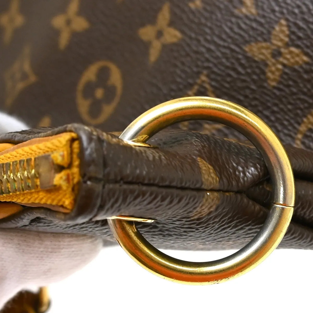 Louis Vuitton Pallas Tote Monogram Canvas With Leather Brown Canvas Handbag (Pre-Owned)