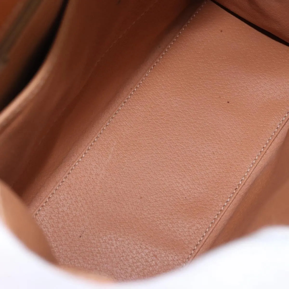 Celine Vintage Macadam Canvas And Leather Brown Canvas Handbag (Pre-Owned)