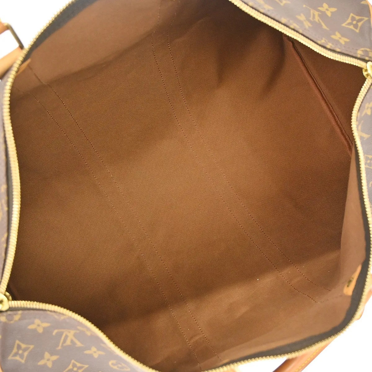 Louis Vuitton Keepall Monogram Canvas Brown Canvas Travel Bag Bag (Pre-Owned)