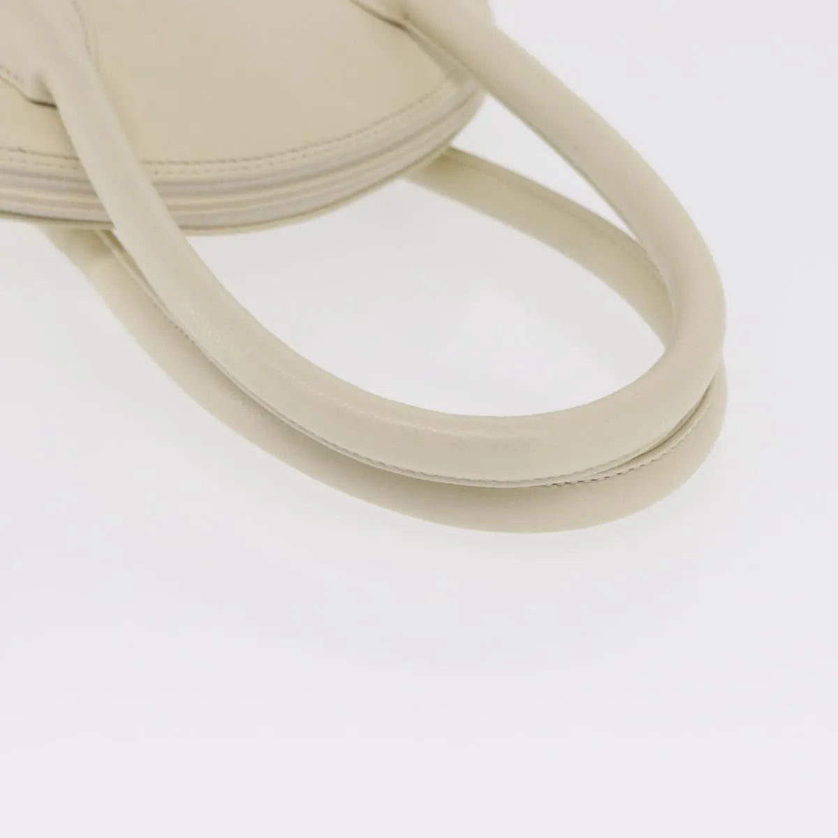 Saint Laurent Vintage Handbag Leather White Leather Handbag (Pre-Owned)