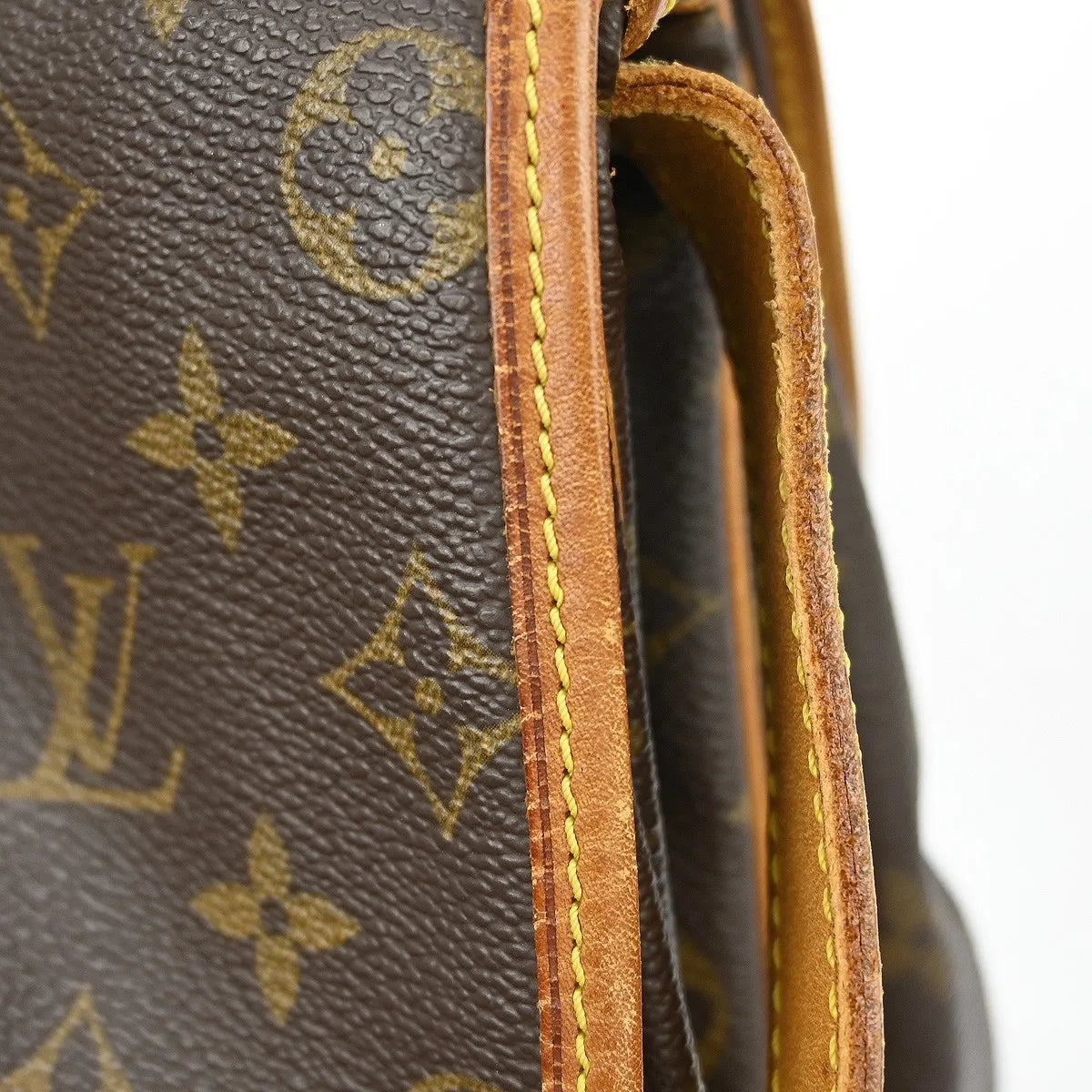 Louis Vuitton Saumur Monogram Canvas Brown Canvas Shoulder Bag Bag (Pre-Owned)