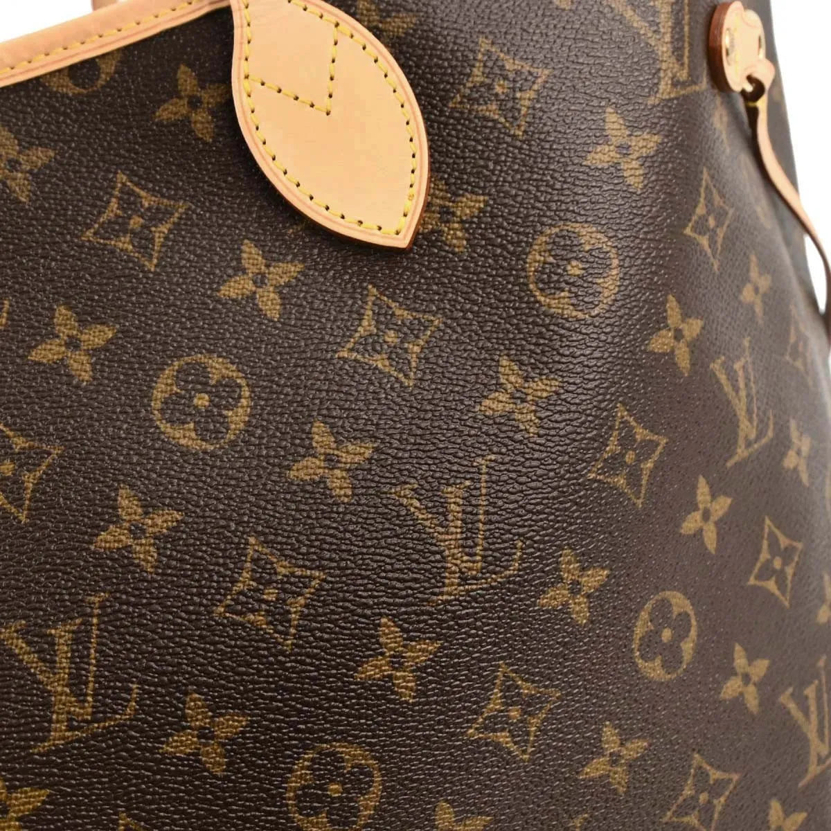 Louis Vuitton Neverfull Tote Monogram Canvas Brown Canvas Handbag (Pre-Owned)