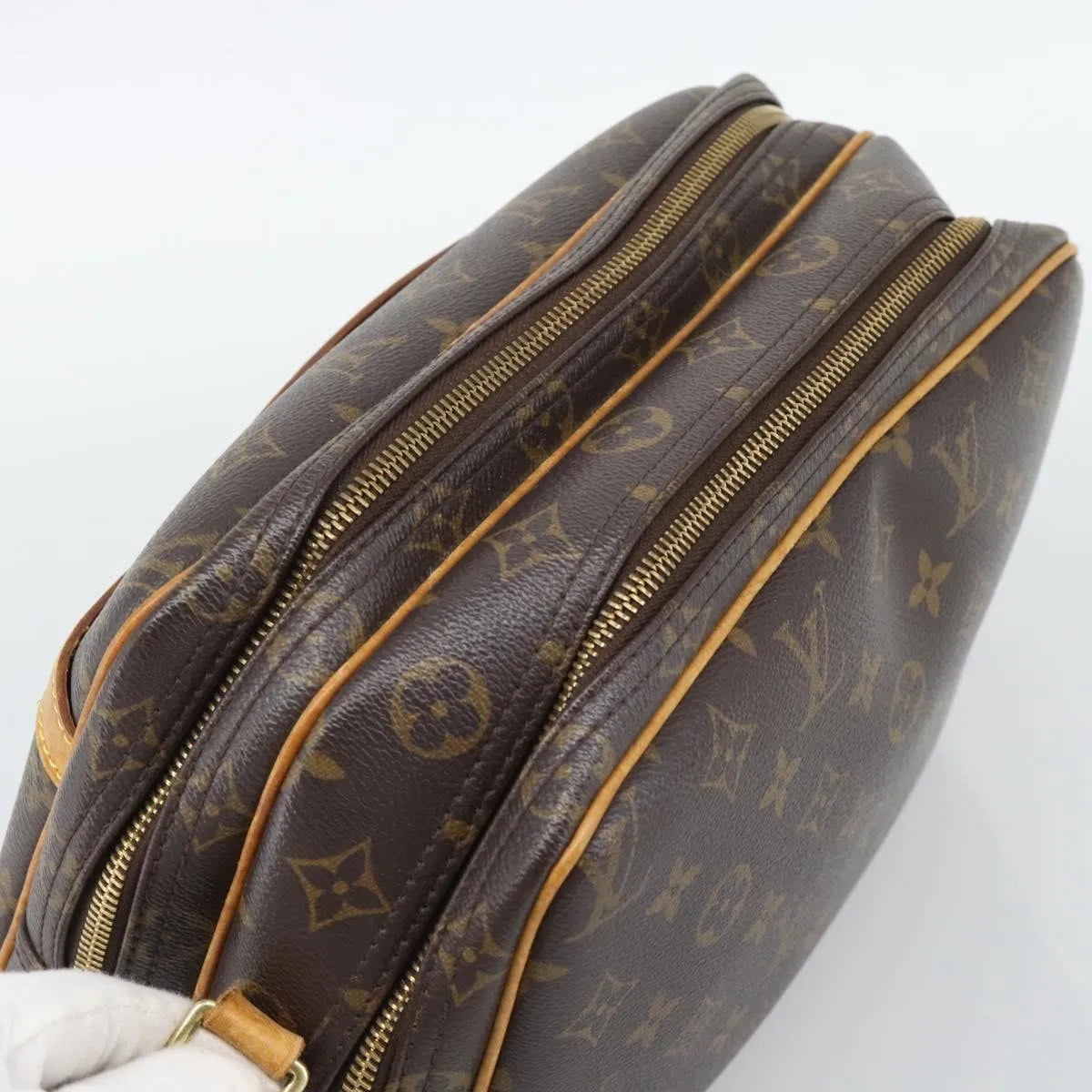Louis Vuitton Reporter Monogram Brown Canvas Shoulder Bag Bag (Pre-Owned)