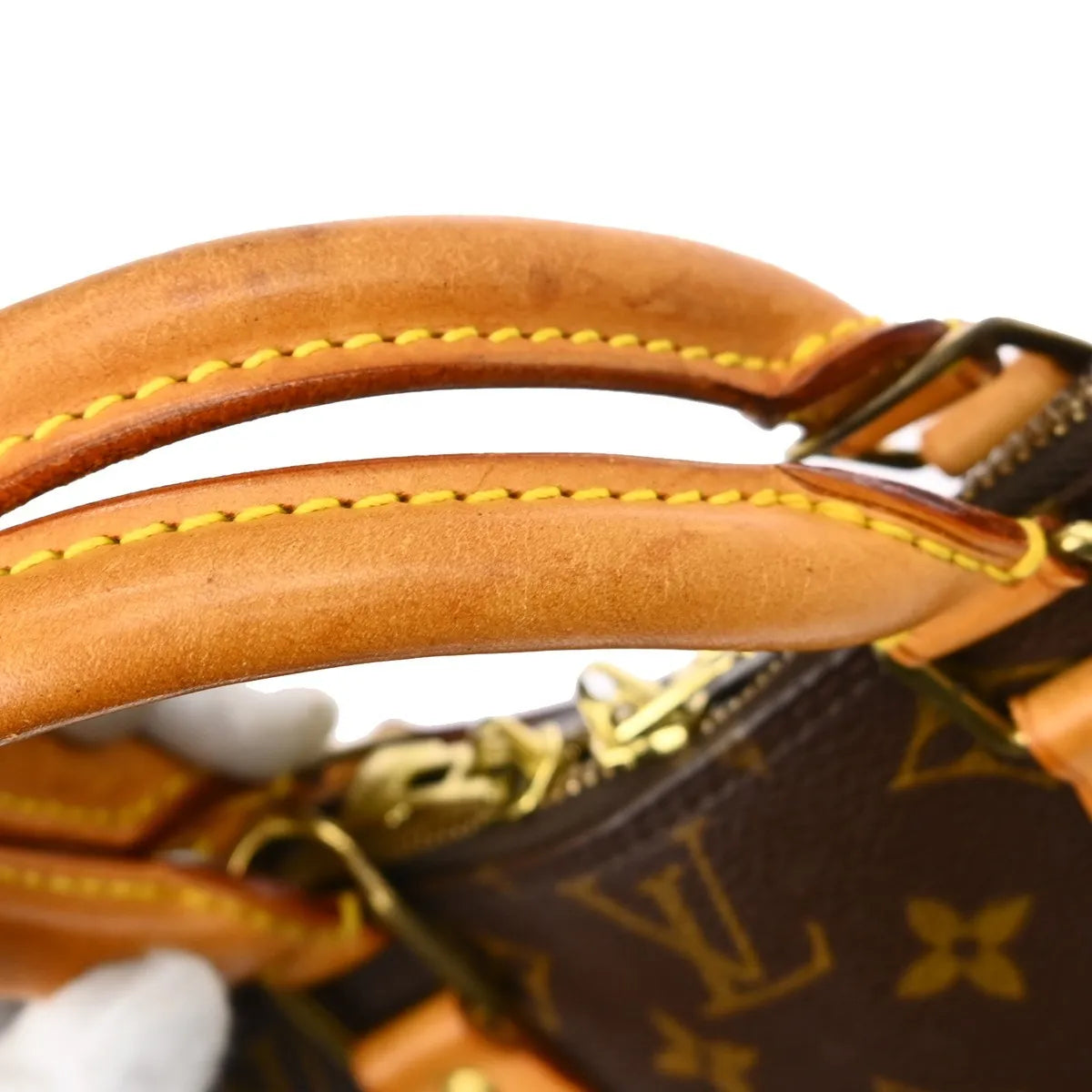 Louis Vuitton Alma Monogram Brown Canvas Handbag (Pre-Owned)