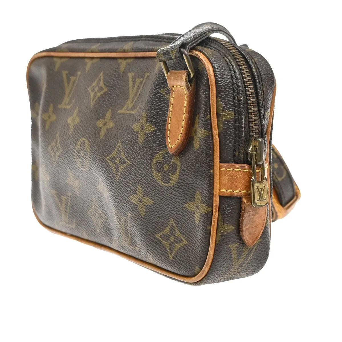 Louis Vuitton Pochette Marly Bandouliere Monogram Canvas Brown Canvas Shoulder Bag Bag (Pre-Owned)