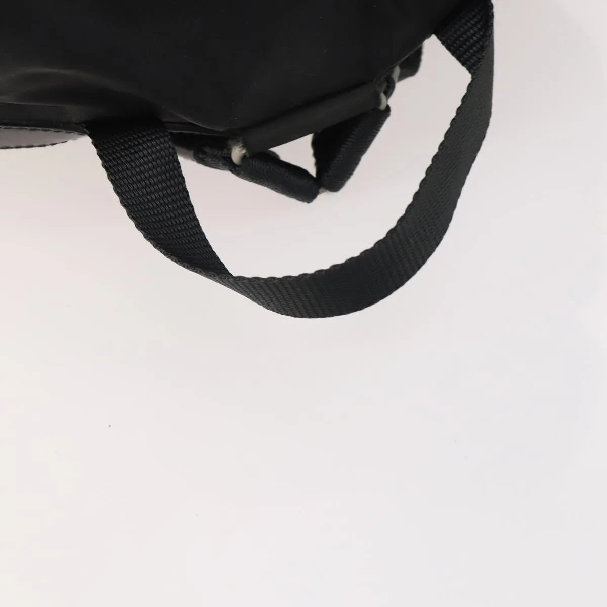 Prada Double Front Pocket Tessuto Black Nylon Backpack Bag (Pre-Owned)