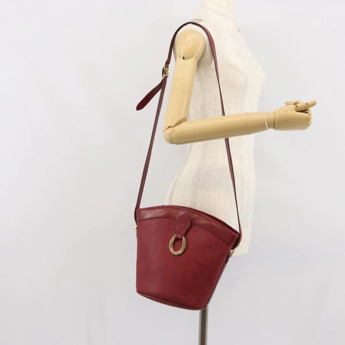 Christian Dior Vintage Trotter Canvas Red Canvas Shoulder Bag Bag (Pre-Owned)