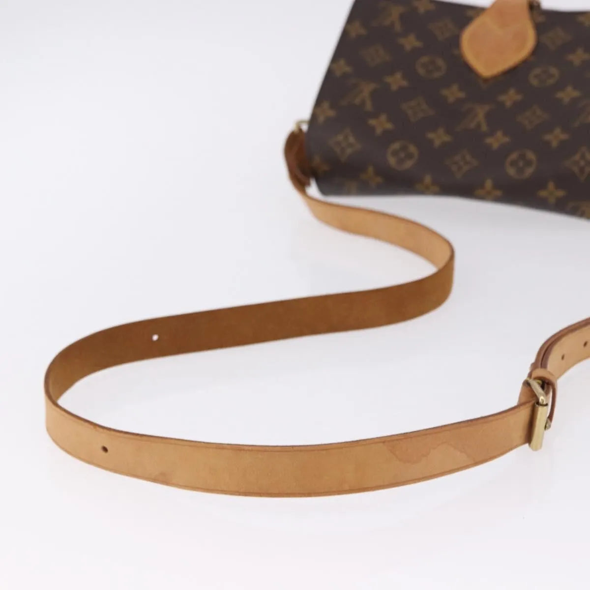 Louis Vuitton Cartouchiere Monogram Brown Canvas Shoulder Bag Bag (Pre-Owned)