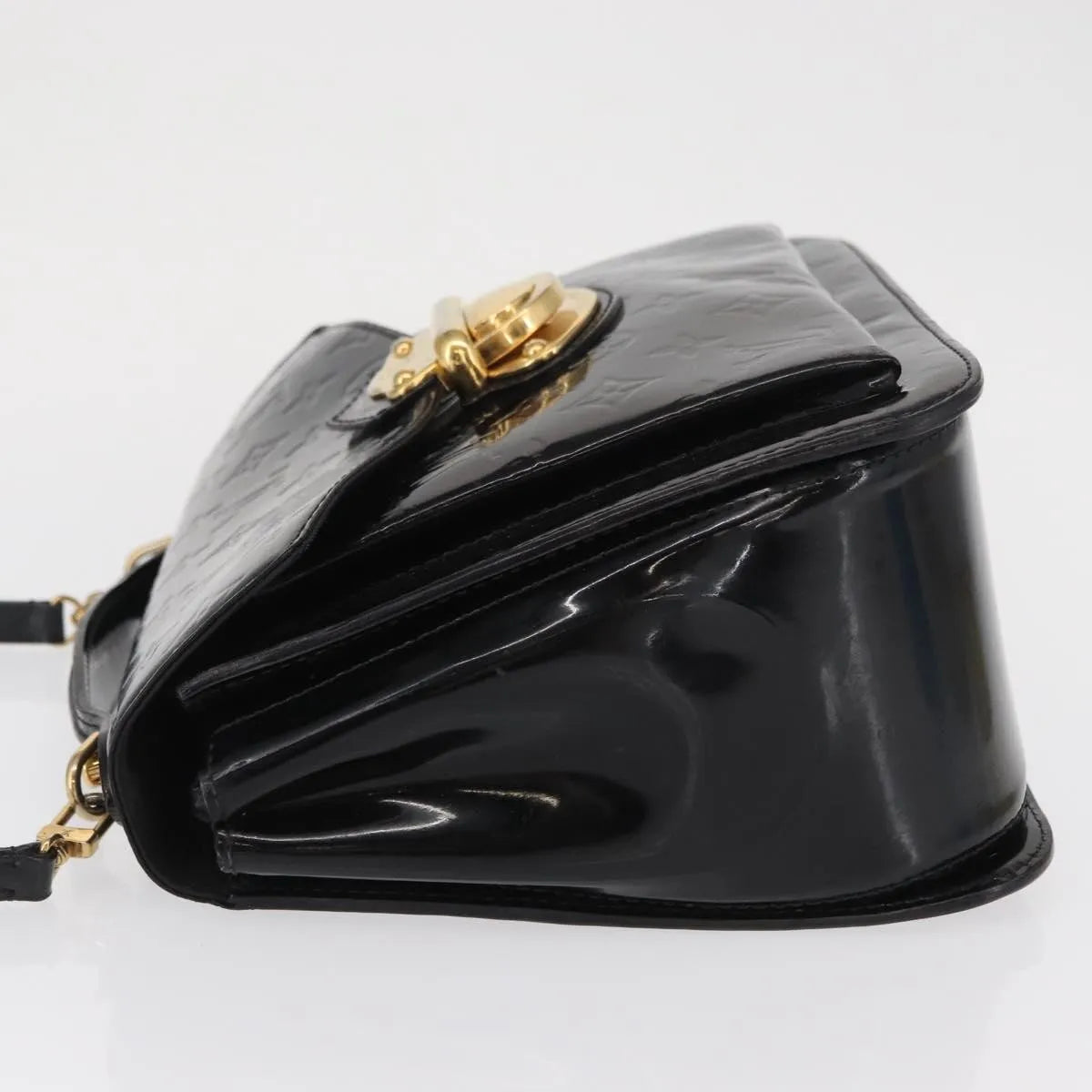 Louis Vuitton Mirada Monogram Vernis Black Patent_Leather Handbag (Pre-Owned)