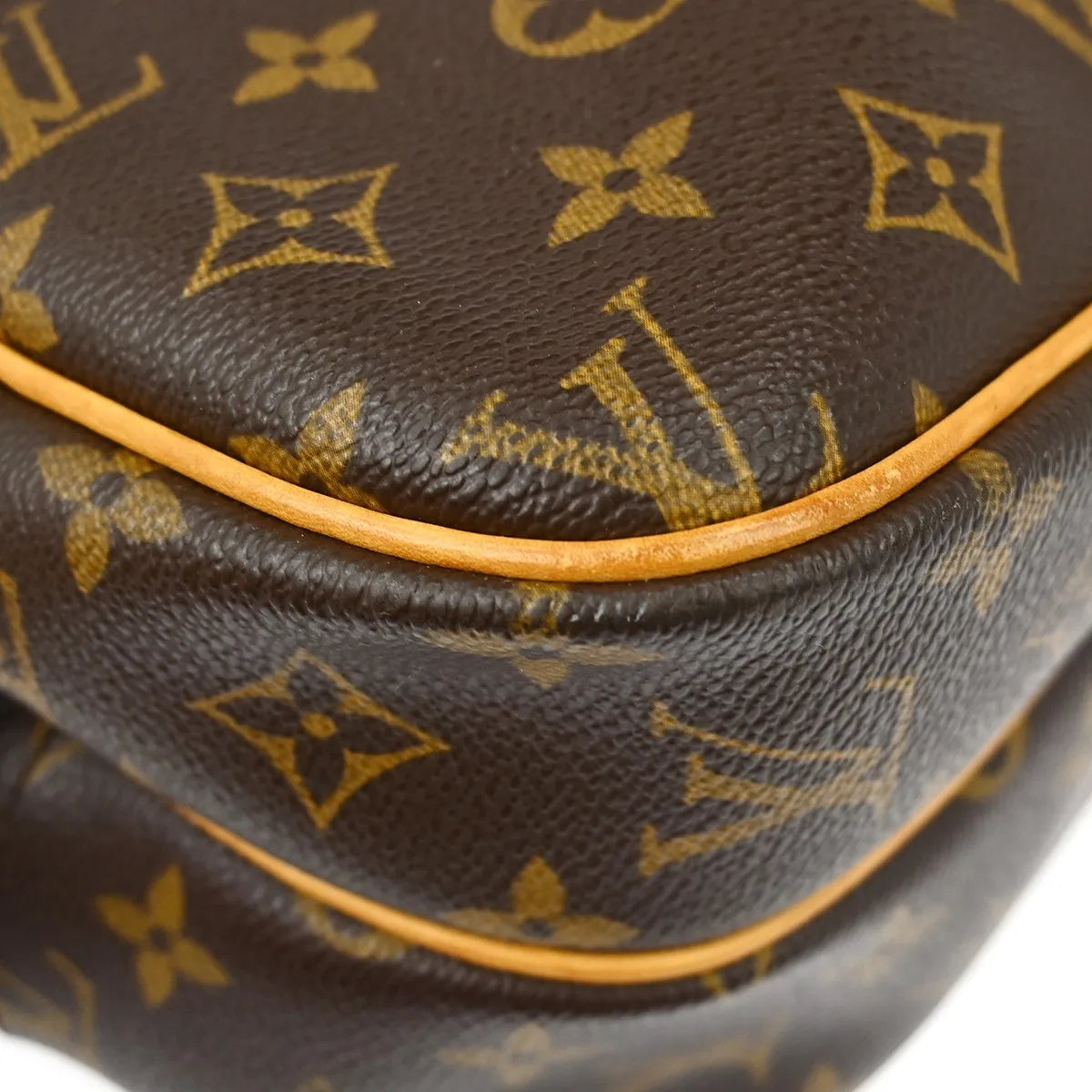 Louis Vuitton Reporter Monogram Canvas Brown Canvas Shoulder Bag Bag (Pre-Owned)