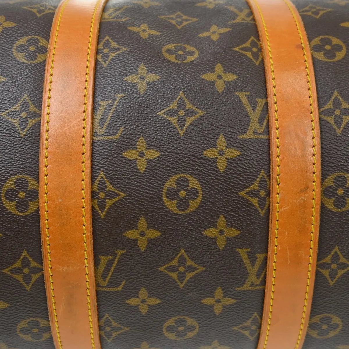 Louis Vuitton Keepall Bag Monogram Canvas Brown Canvas Travel Bag Bag (Pre-Owned)