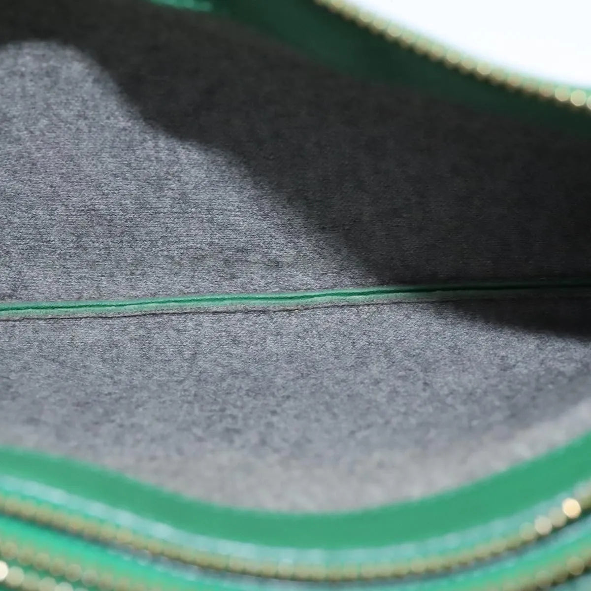 Celine Trio Leather Green Leather Shoulder Bag Bag (Pre-Owned)