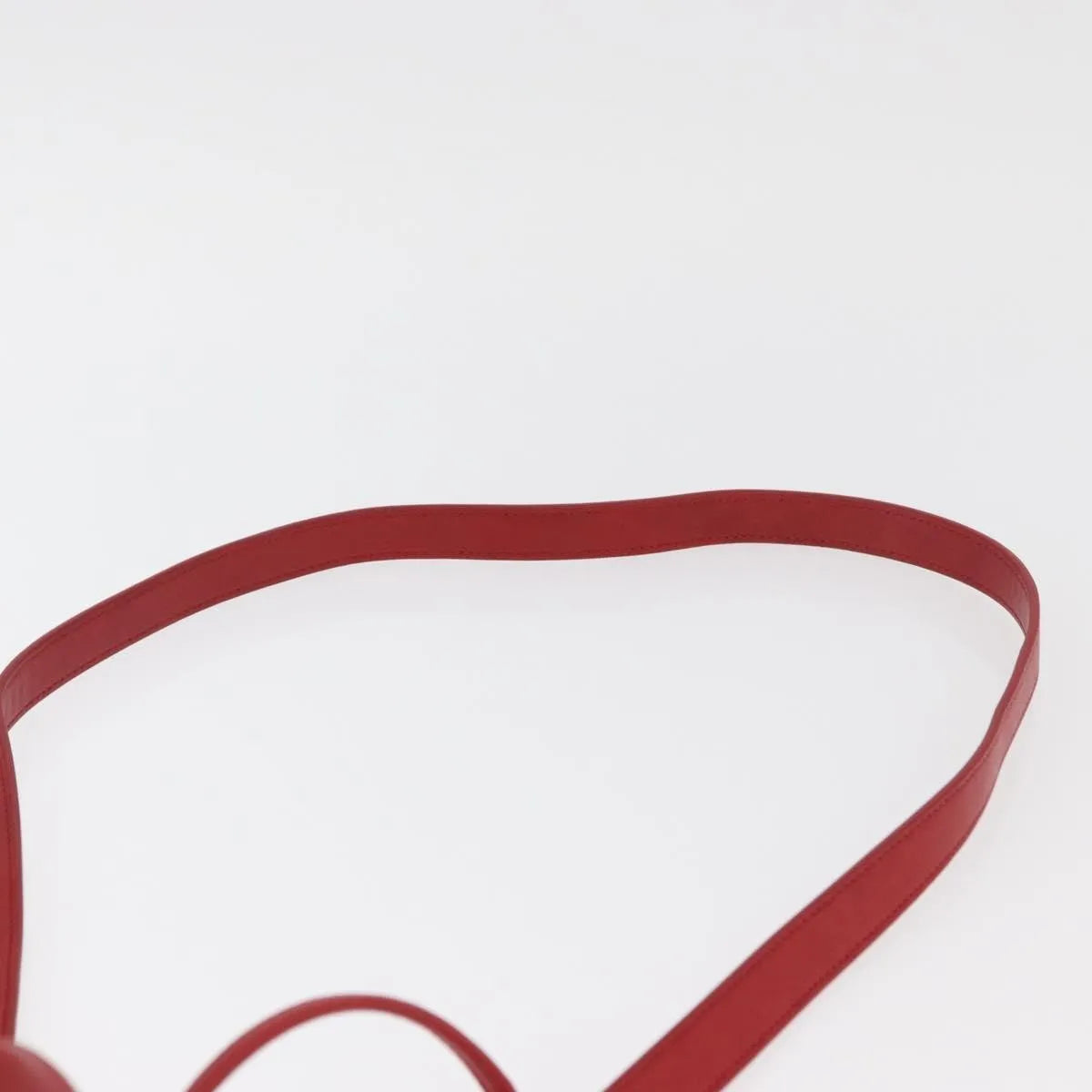 Saint Laurent Teddy Bucket Leather Red Leather Shoulder Bag Bag (Pre-Owned)