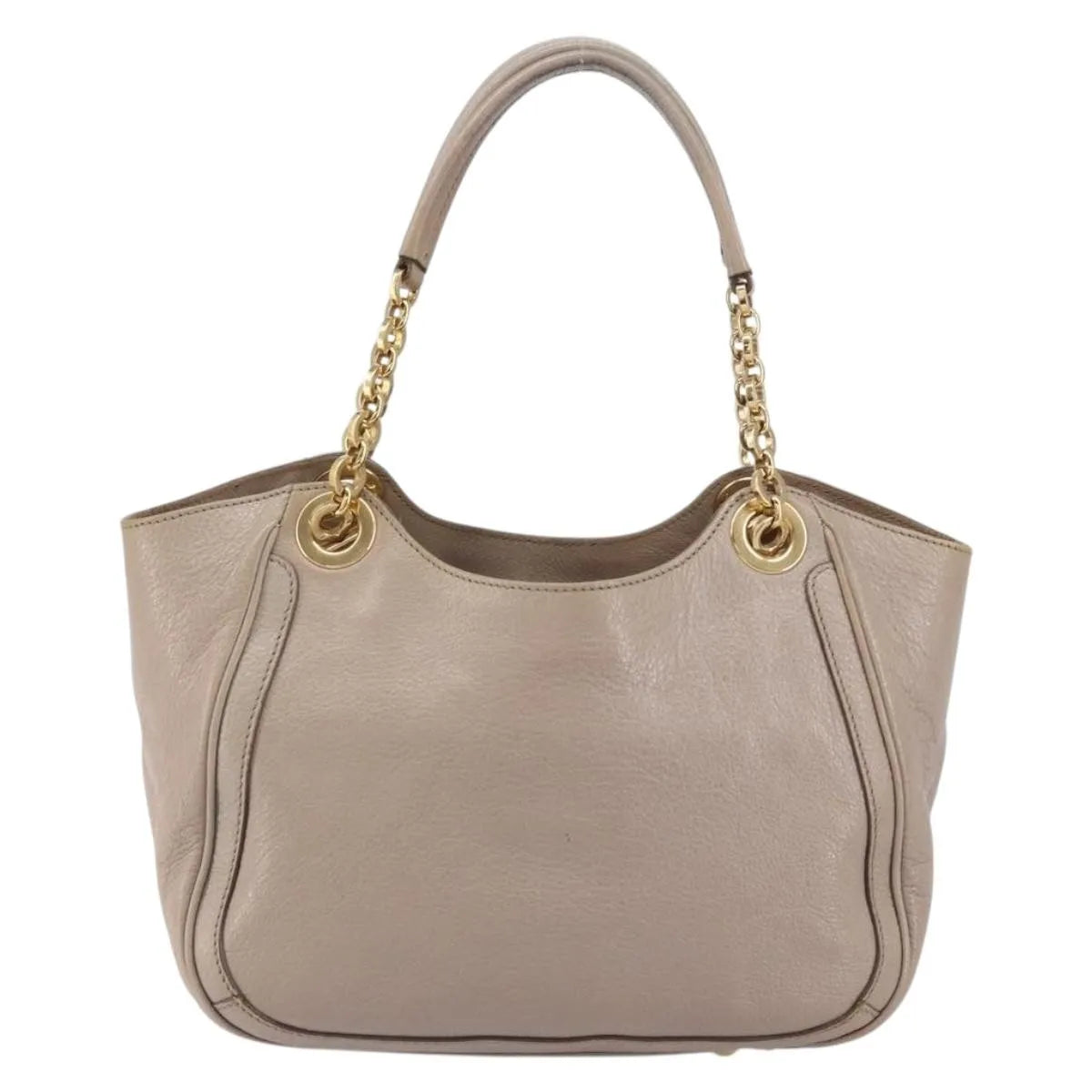 Salvatore Ferragamo Gancini Leather Pink Leather Handbag (Pre-Owned)