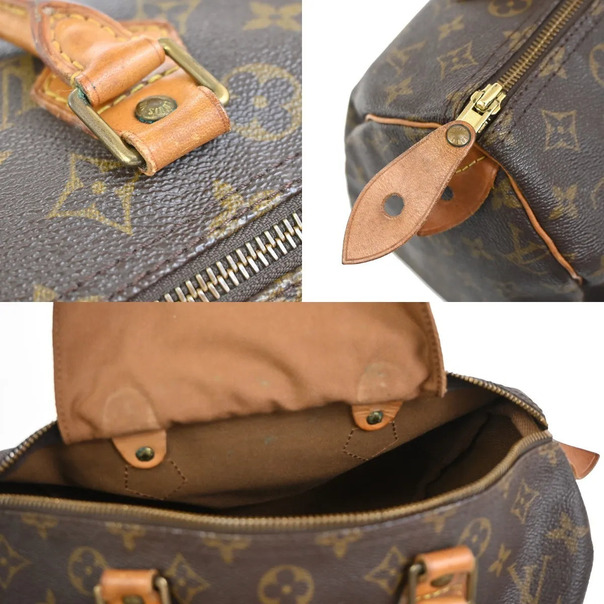 Louis Vuitton Speedy Monogram Canvas Brown Canvas Handbag (Pre-Owned)