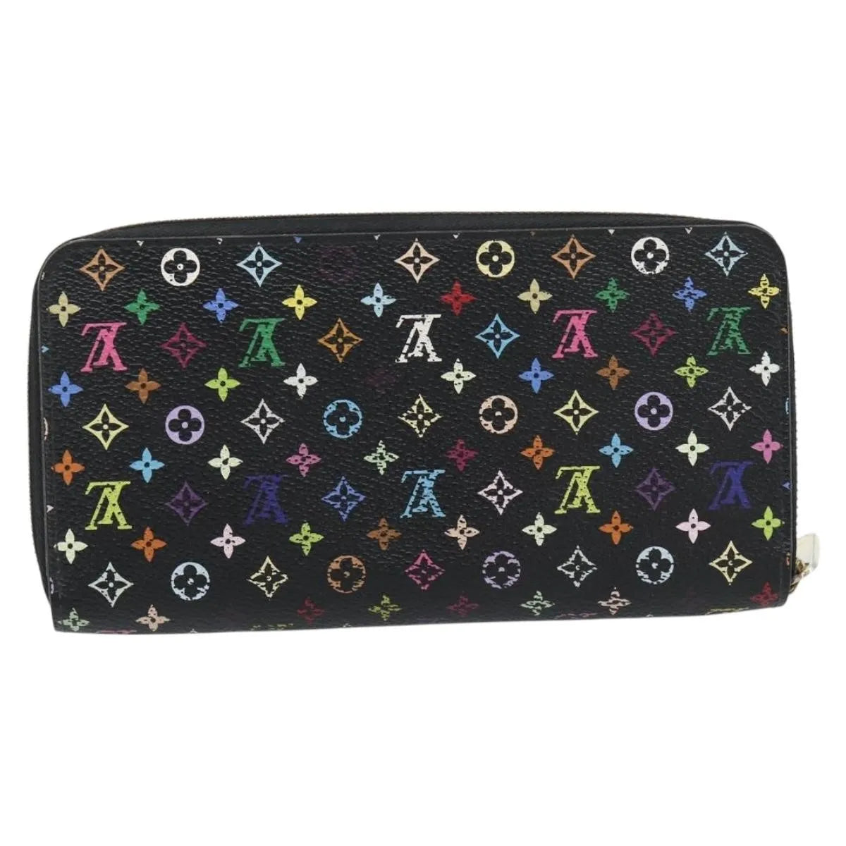 Louis Vuitton Aerogram Zippy Leather Black Canvas Wallets Accessory (Pre-Owned)
