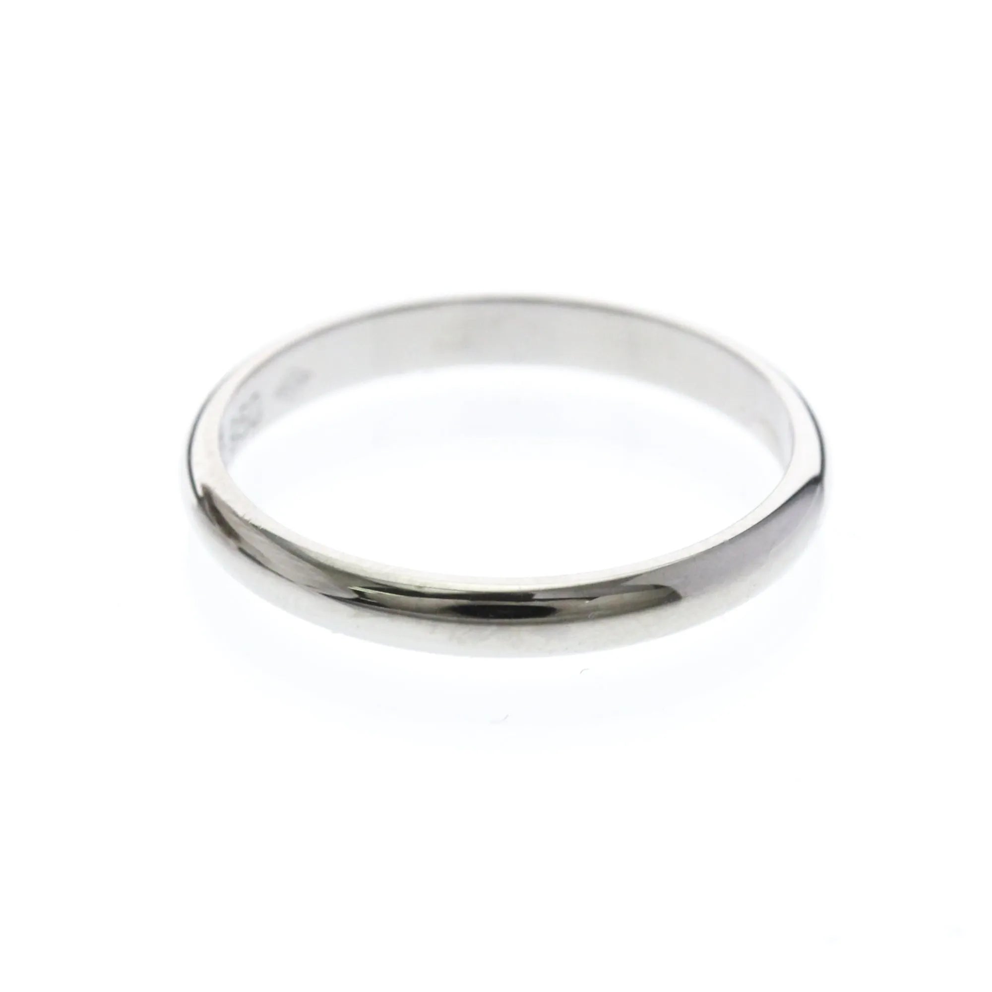 Cartier 1895 Wedding Band Platinum Silver Platinum Ring Jewelry (Pre-Owned)
