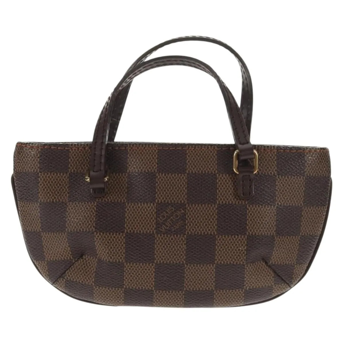 Louis Vuitton Manosque Pochette Damier Brown Canvas Clutche & Pouche Bag (Pre-Owned)
