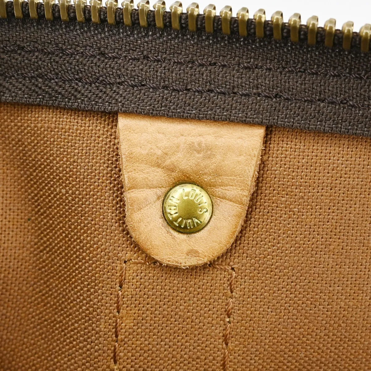Louis Vuitton Keepall Bag Monogram Canvas Brown Canvas Travel Bag Bag (Pre-Owned)