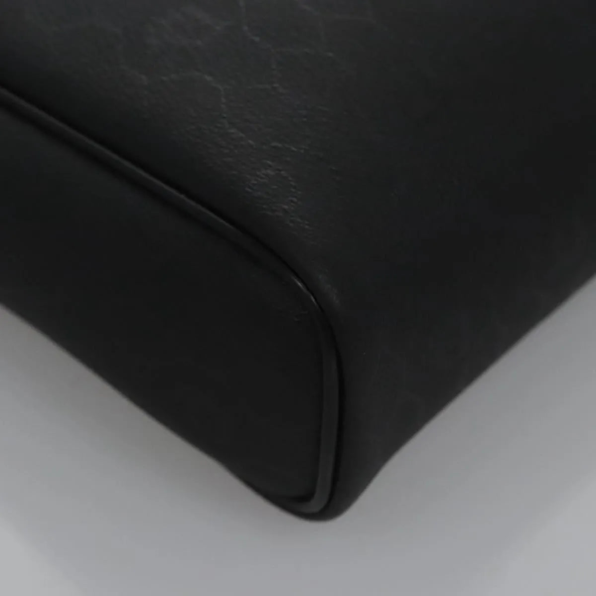 Christian Dior Vintage Honeycomb Zip Coated Canvas Black Canvas Clutche & Pouche Bag (Pre-Owned)