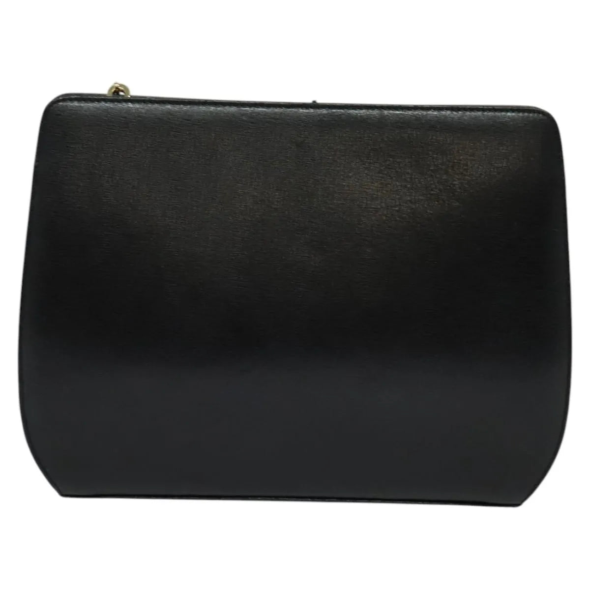 Salvatore Ferragamo Shoulder Leather Black Leather Shoulder Bag Bag (Pre-Owned)