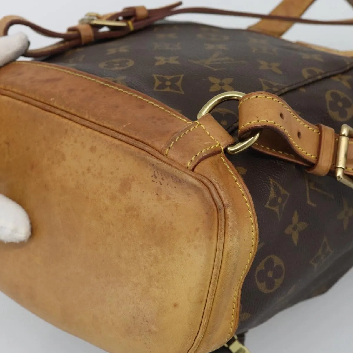 Louis Vuitton Montsouris Monogram Brown Canvas Backpack Bag (Pre-Owned)